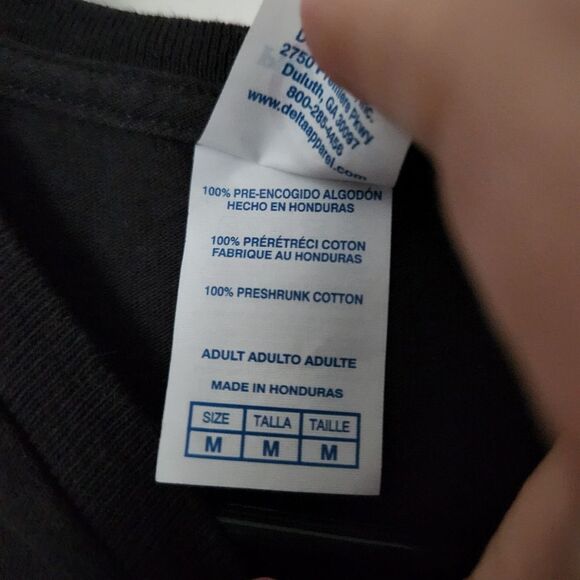 Delta Proweight Black Graphic Mr. Claus T-Shirt Size Medium - Picture 6 of 6